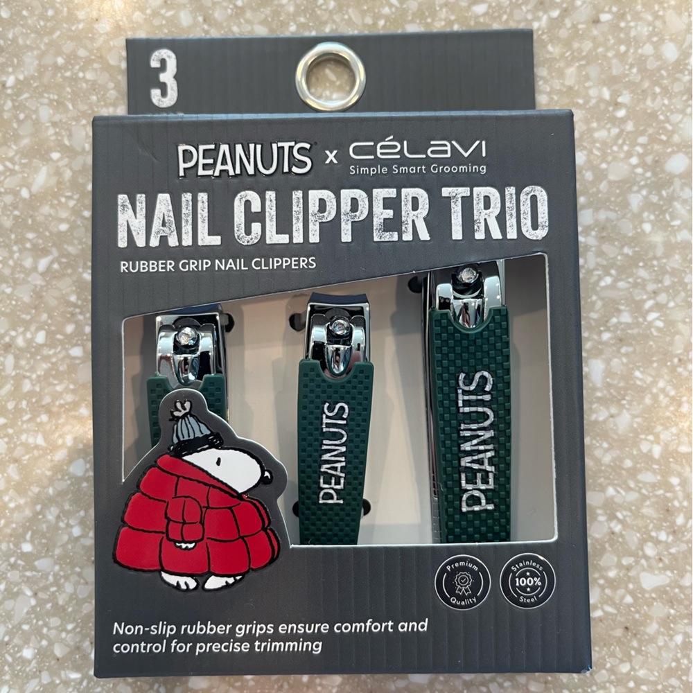 Snoopy Peanuts x Celam Green Nail Clipper Set
